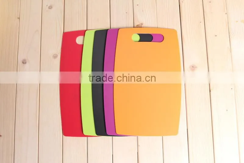 plastic cutting board outside