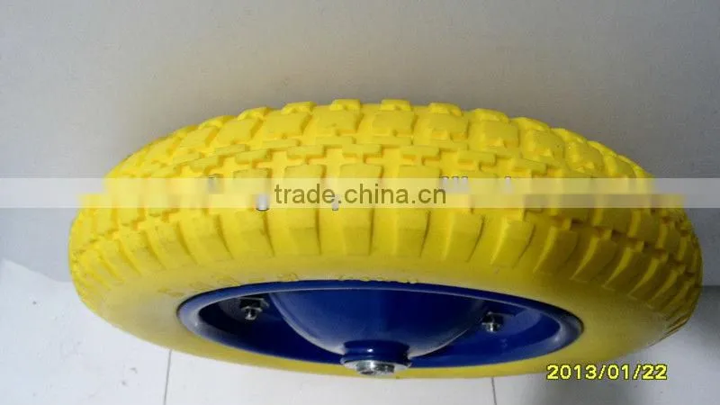 pu foam wheel flat free pu foam wheel 300-8