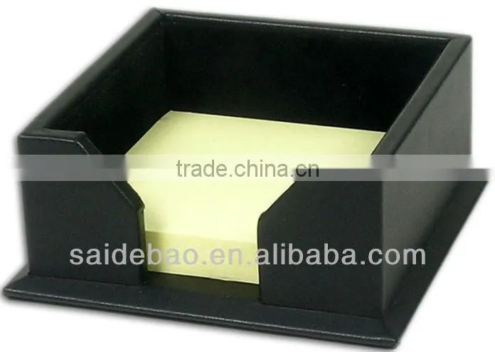 leather/PU business card box notepaper container notepad small paper box(SDB2286)