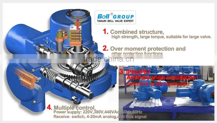 triple-eccentric electric butterfly valve for cement feeding