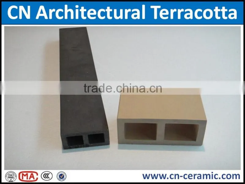 Exterior wall terracotta louver