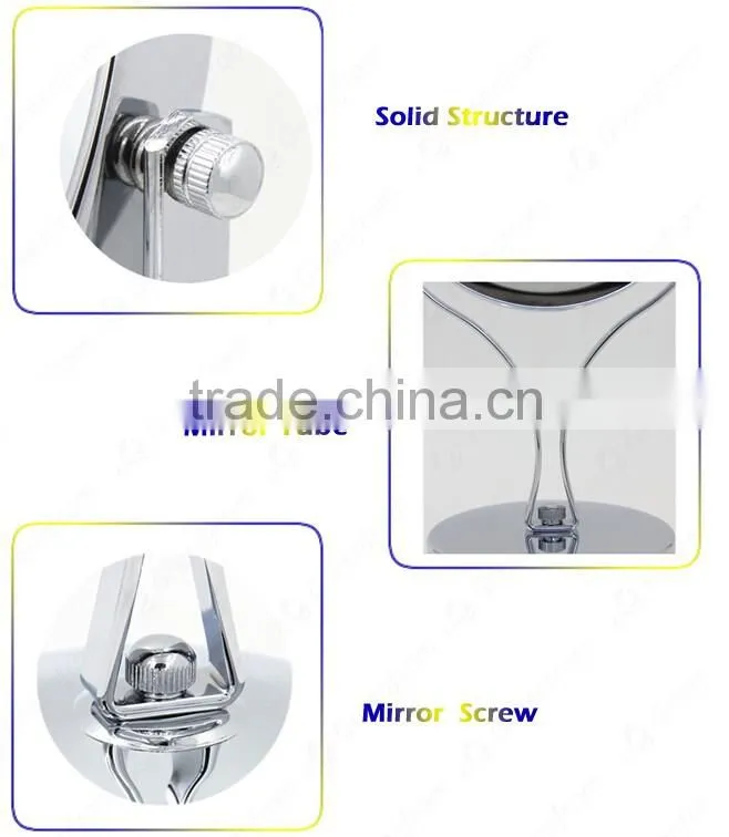 Hot selling free standing compact lighted mirror with low price