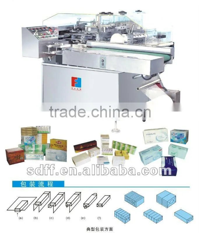 automatic BOPP box cellophane overwrapping machine