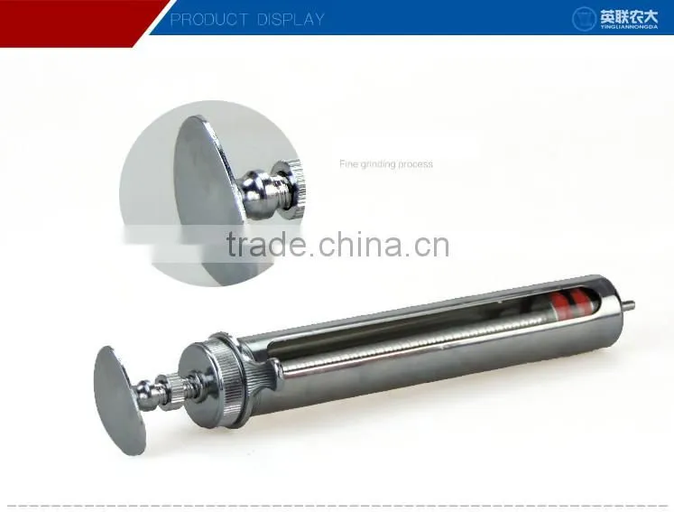 Long service time animal use stainless steel glass tube poultry syringe