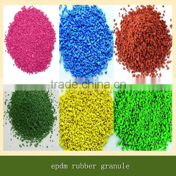 Multicolored natural recycled raw granulate crumb epdm rubber granule prices