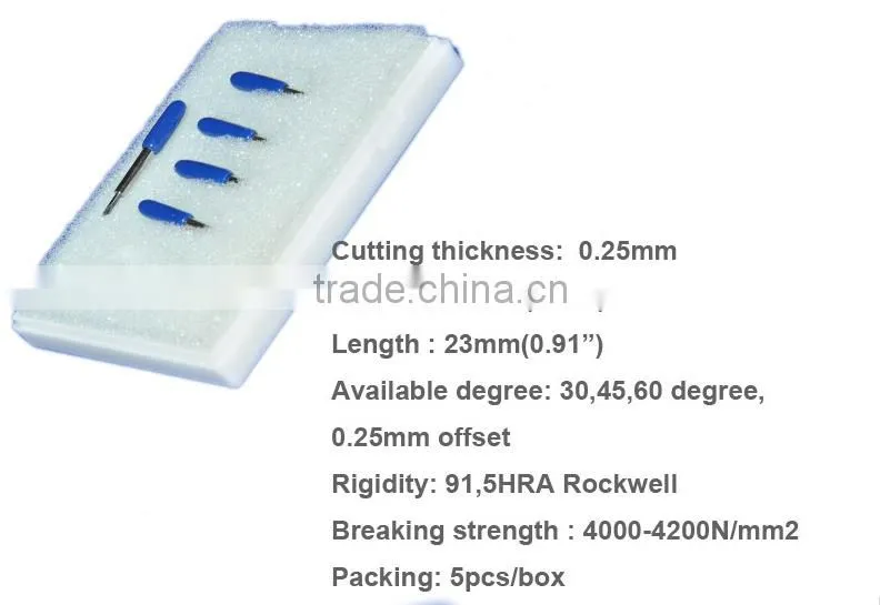High Quality Cutter Blades for Liyu GCC Roland Cutter plotter vinyl Roland 30/45/60 degree blade