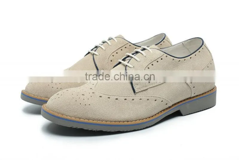 High class height increasing suede leather soccer shoe/shoes on sale/mens italian shoes