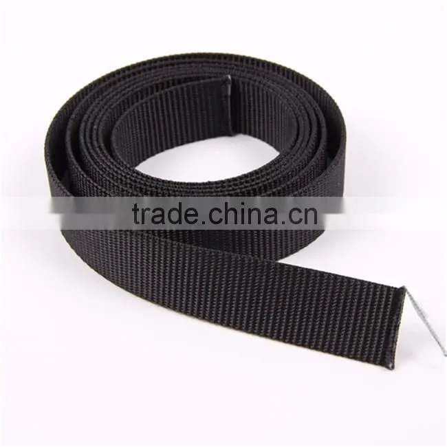 Wholesale High Quality Black Polyester Cotton Webbing,Cotton Webbing