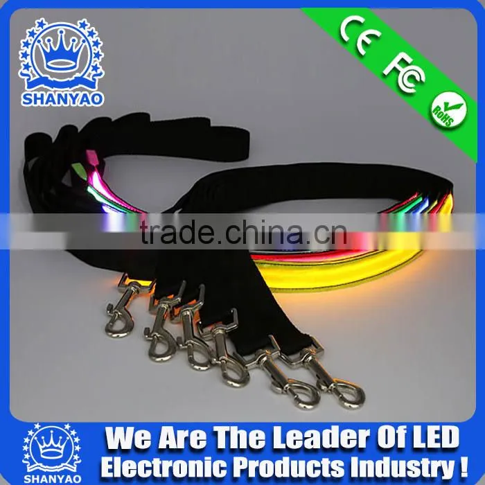 2016 Decorative Refiective LED Light Dog Leash As New Year Gift