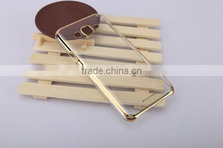 Ultra Thin Electroplating Transparent Soft TPU Phone Back Cover for Samsung Galaxy j7