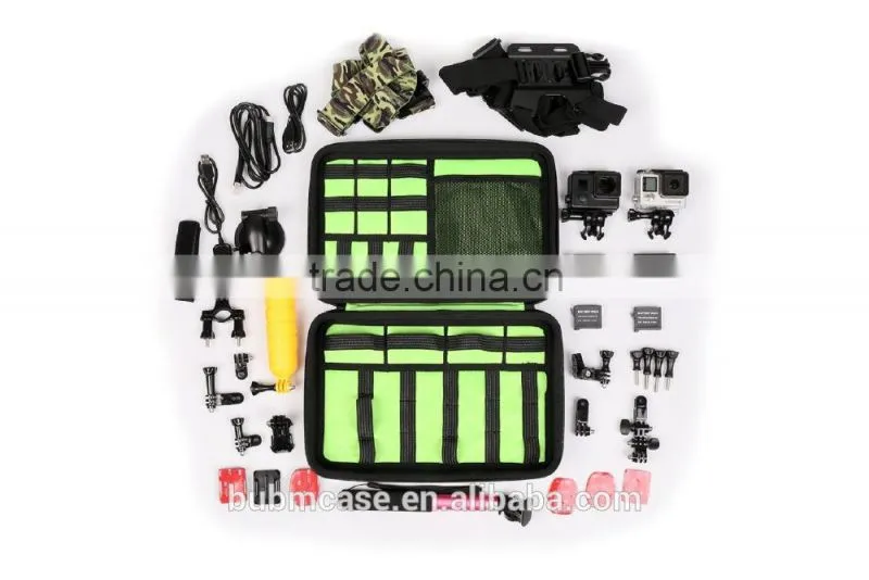 BUBM waterproof Outdoor Shockproof collection EVA Bag For Go pro Accessories case