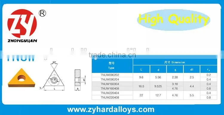 P30 YT5 indexable tungsten carbide insert