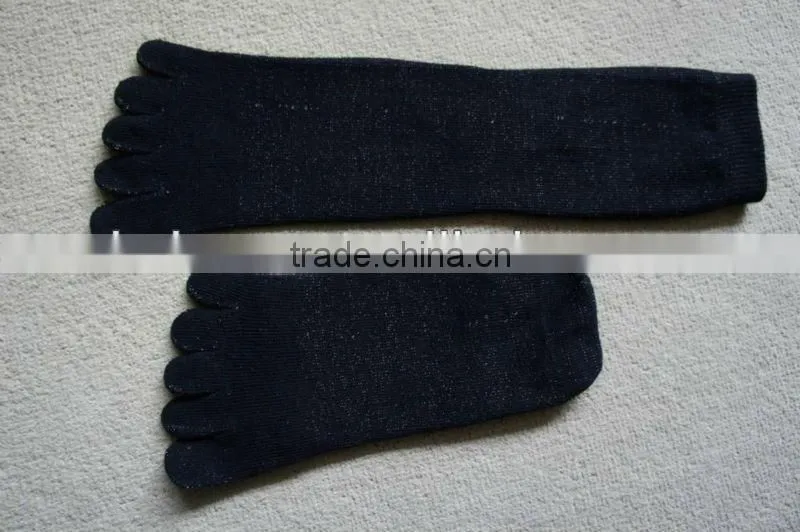 Silver fiber diabetic toe socks