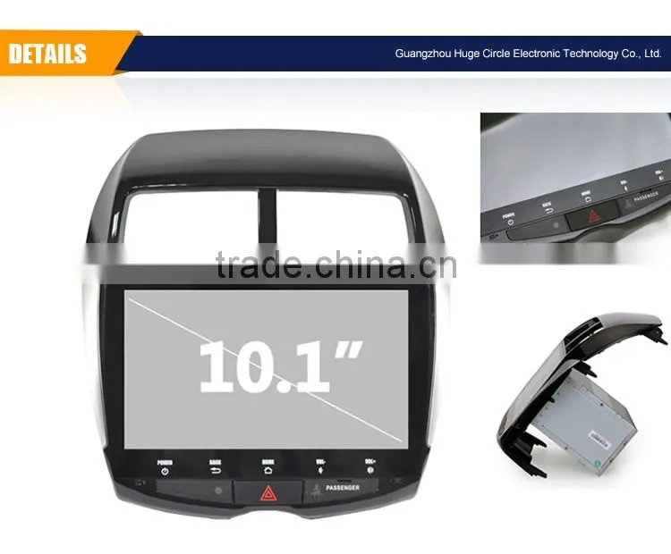 10.1 Inch High quality double din Audio car gps dvd player for Mitsubishi ASX