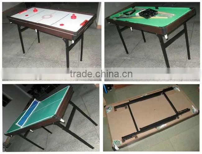 8' High quality Modern stylish 3 in 1 Multi games table. Pool table, Table tennis table, Dinning table