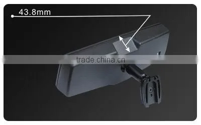 Multiple display mirror- car backup camera display rearview mirror with three LCD monitors for trucks