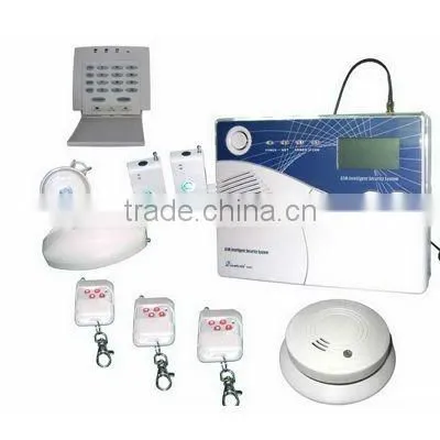 Wireless GSM Home Intruder Alarm System with SMS,MMS Alert Function. LCD Display Defense Zone