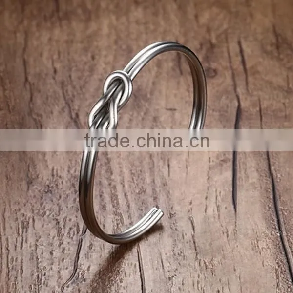Personality Stainless Steel Jewelry Bowknot Three Colors Bracelet