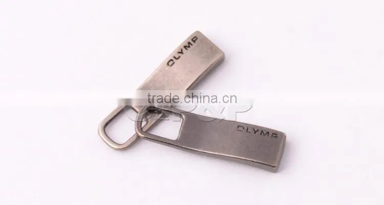 2016 new design polished metal zipper pulls for boots