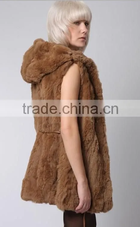 2015 new arrival rex rabbit fur vest for women RV10