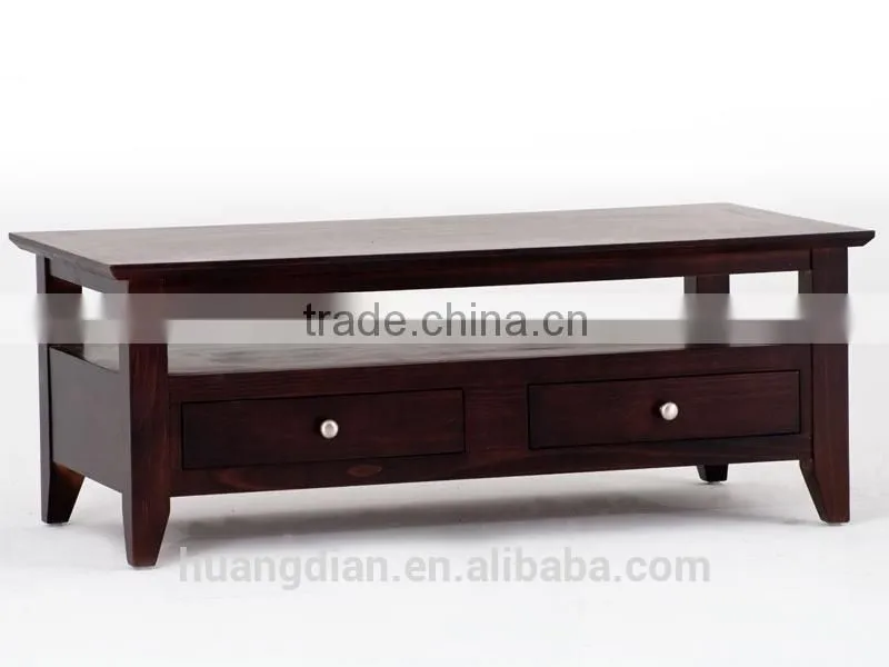 latest design customized wooden living room furniture square coffee table