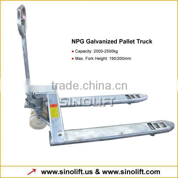 NPG Galvanized Pallet Truck with CE Certificate