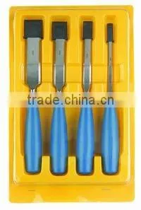 The Hot Sales Plastic Box SHAC0041 4PCS Wood Chisel Set