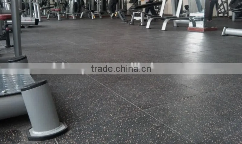 MAT-0663 Gym Rubber Flooring Tile