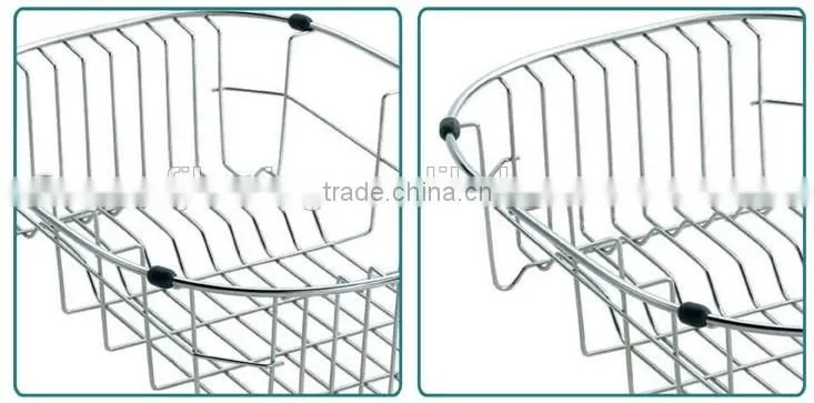 2014 China Manufacture Eco-friendly Kitchen Metal Sink Basket