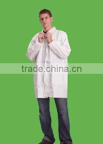 non-woven lab coat for disposable use