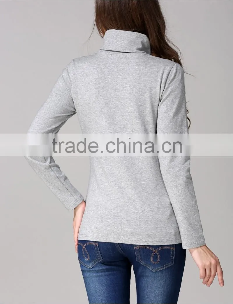 Autumn and winter Turtleneck Nursing Tops for Pregnant Women