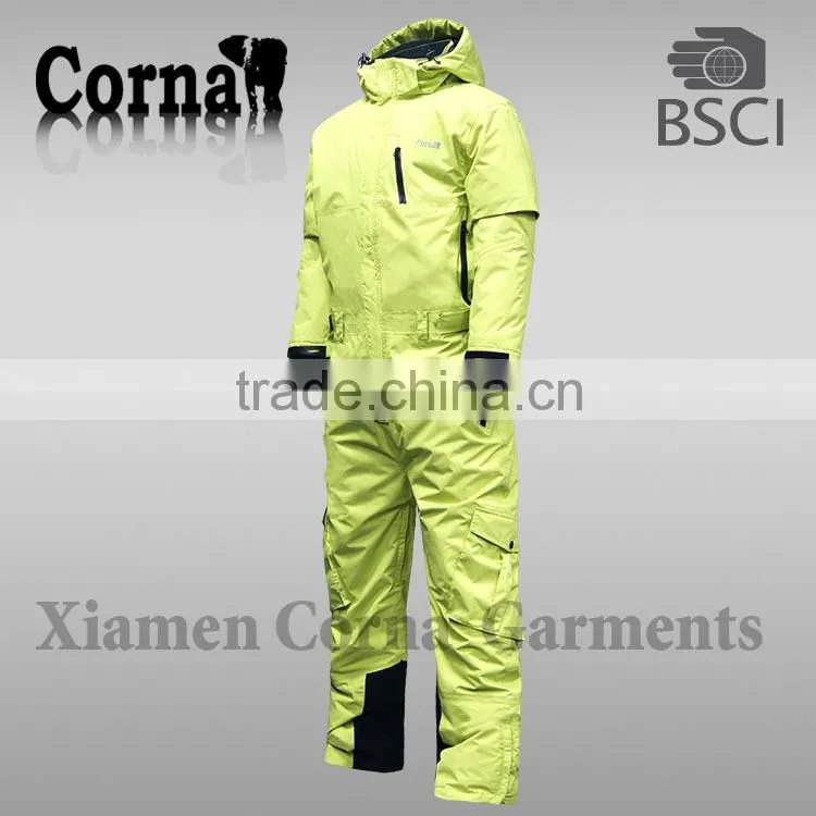 Professional polyester windproof good quality one piece ski suit adults