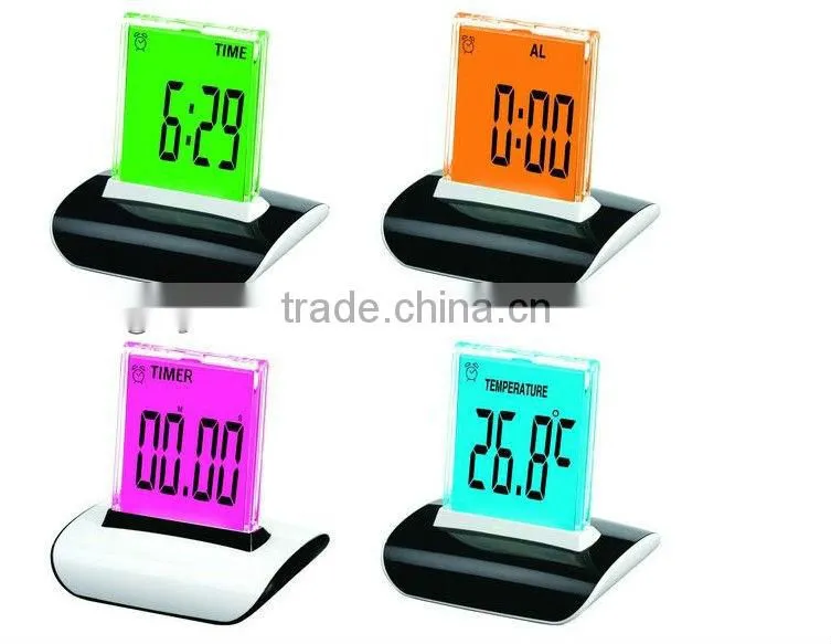desk led color change digital alarm clock