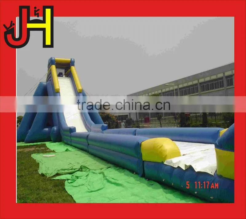 2016 JH Brand 0.55mm PVC Material Giant Hippo Inflatable Water Slide For Adults
