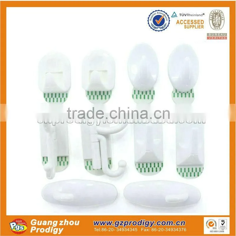adhesive plastic hook adhesive oval wall hook adhesive 5pcs set plastic hook