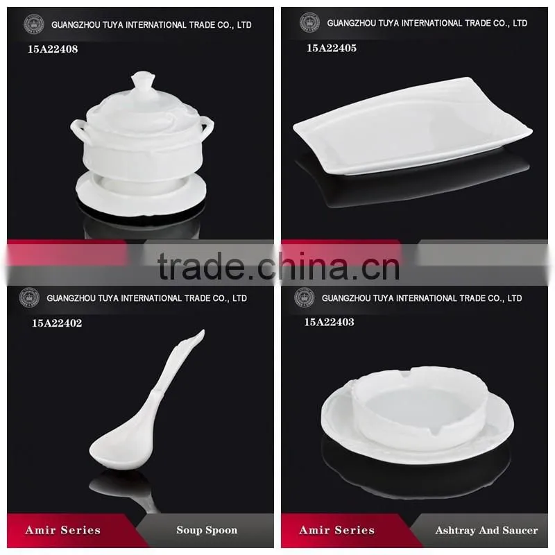 Flower stripe decoration ceramic dinnerware