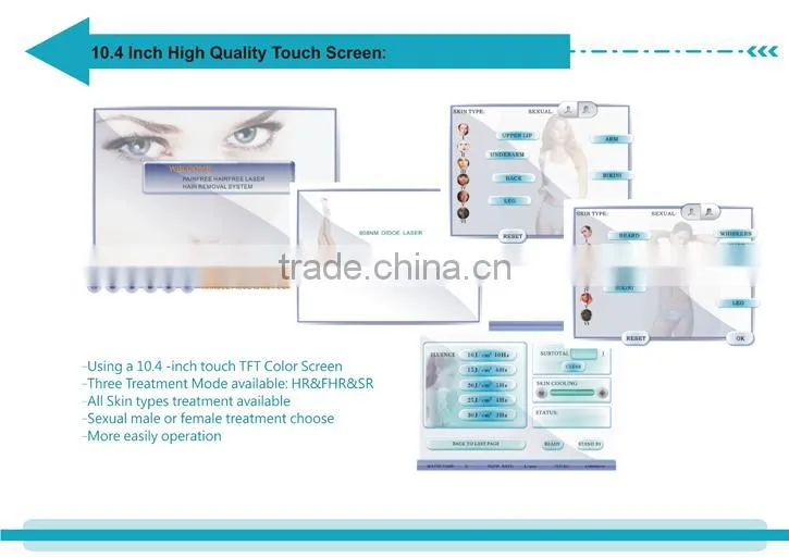 Permanent Diod Hair Removal / Germany Diodo Laser Per Epilazione