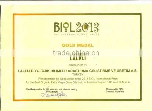 SPECIAL BLEND (OZEL HARMAN) OLIVE OIL by LALELI ( PRODUCED IN WEST TURKEY ) (0.25 ml Glass Bottle )