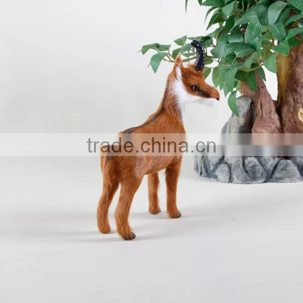 real fur animal giant size handicraft sheep plush wholesale garden ornaments