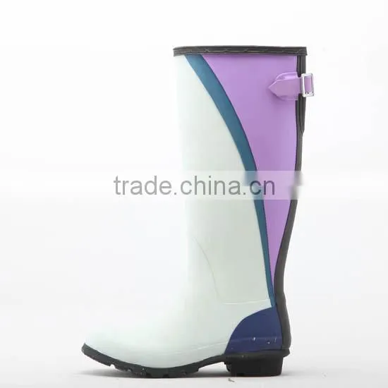 2016 New Design Two -Tone High Style PVC Rain Boots
