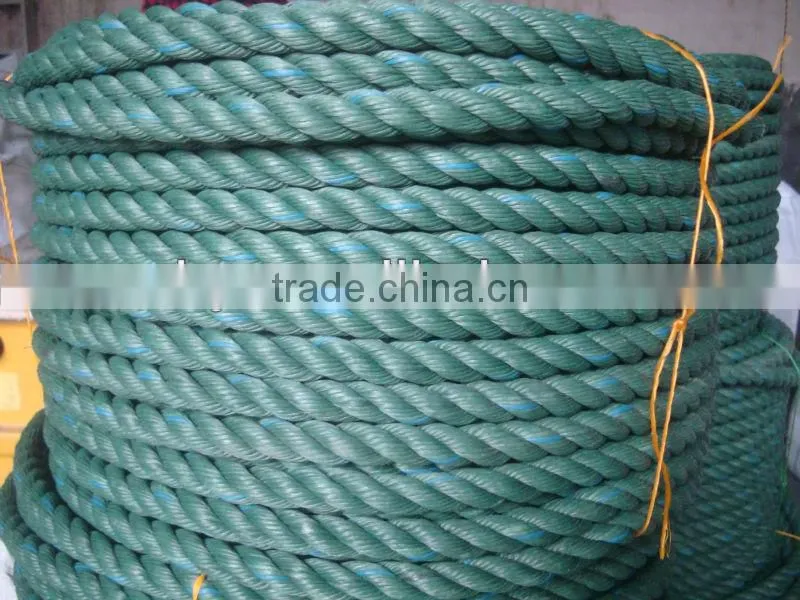 3 strand recycled PE Rope with factory sale