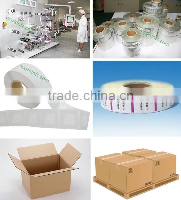 UHF 860~960MHz Monza 4D RFID Inlay for Inventory / Library Books Management