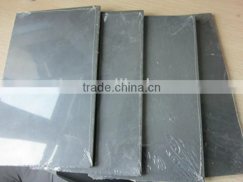 JiuJiang quarry rectangular black natural slate stone coaster