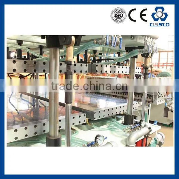 COLORFUL MULTILAYER PP CORRUGATED SHEET PRODUCTION LINE, POLYPROPYLENE CORRUGATED PROFILE SHEET PRODUCTION LINE
