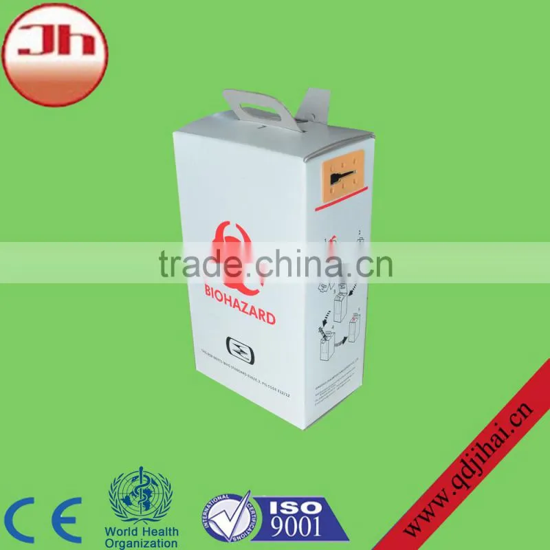 cardboard sharps boxes/waste carton box that disconnect needles