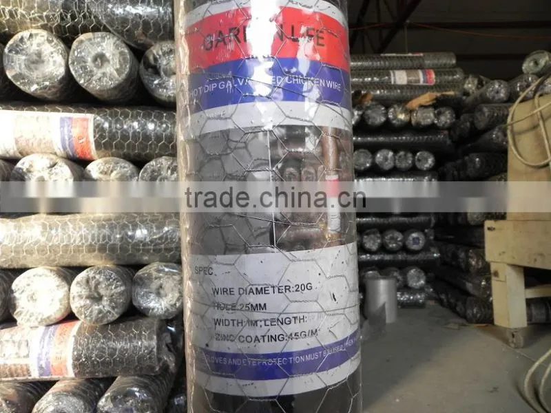 Hot dipped galvanized chicken coop hexagonal wire mesh factory price