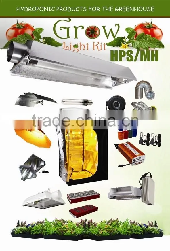 Hydroponic grow system kit / air cooled tube kit / 1000W dimmable grow ballast kit / grow tent kit