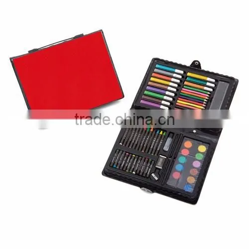 pastels,markers and pencil case,67 pcs