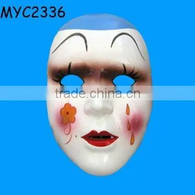 Painted ceramic mardi gras mask