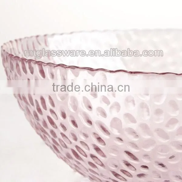 antique large crystal fruit salad bowl